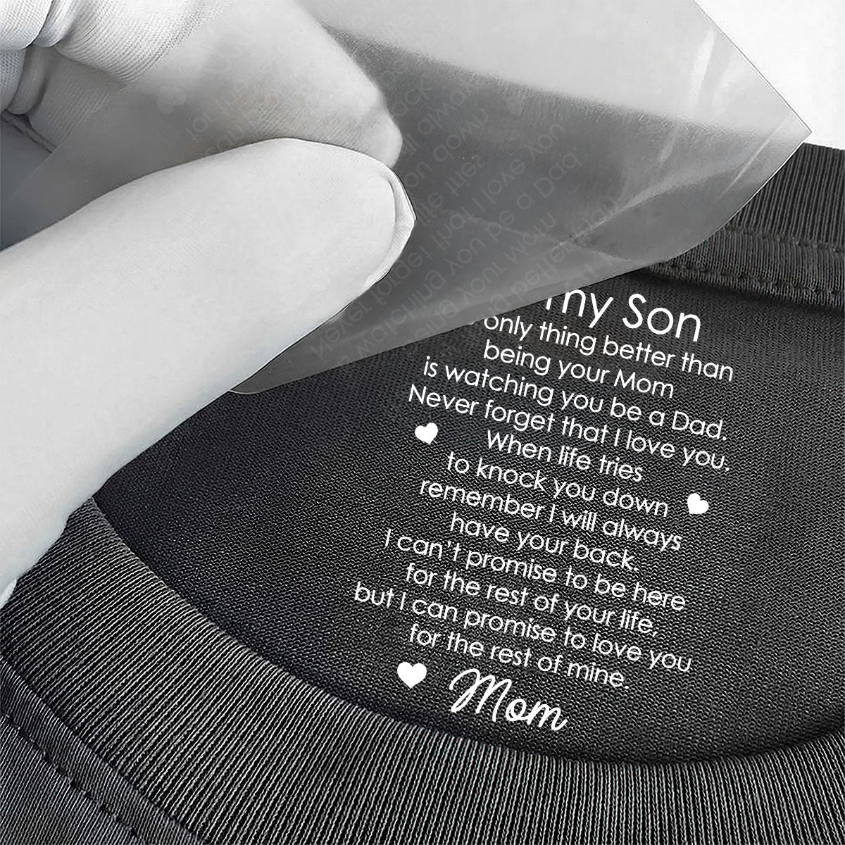 I Will Always Have Your Back - Personalized Shirt With Design Inner Neck
