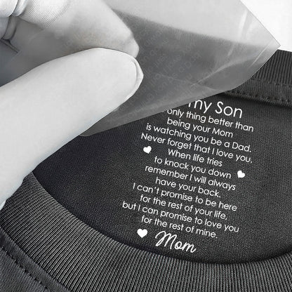 I Will Always Have Your Back - Personalized Shirt With Design Inner Neck