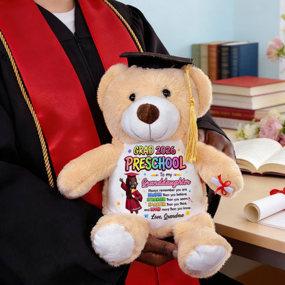 Preschool Kindergarten Graduation - Personalized Graduation Teddy Bear