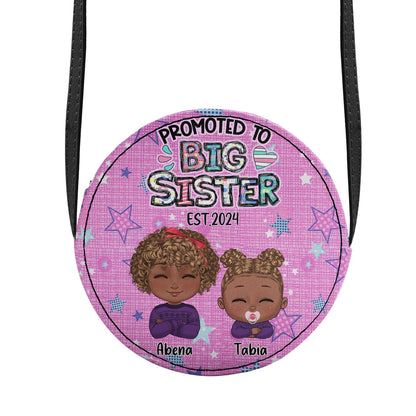 Promoted To Big Sister - Personalized Kid Round Purse SBCRBLM1709D