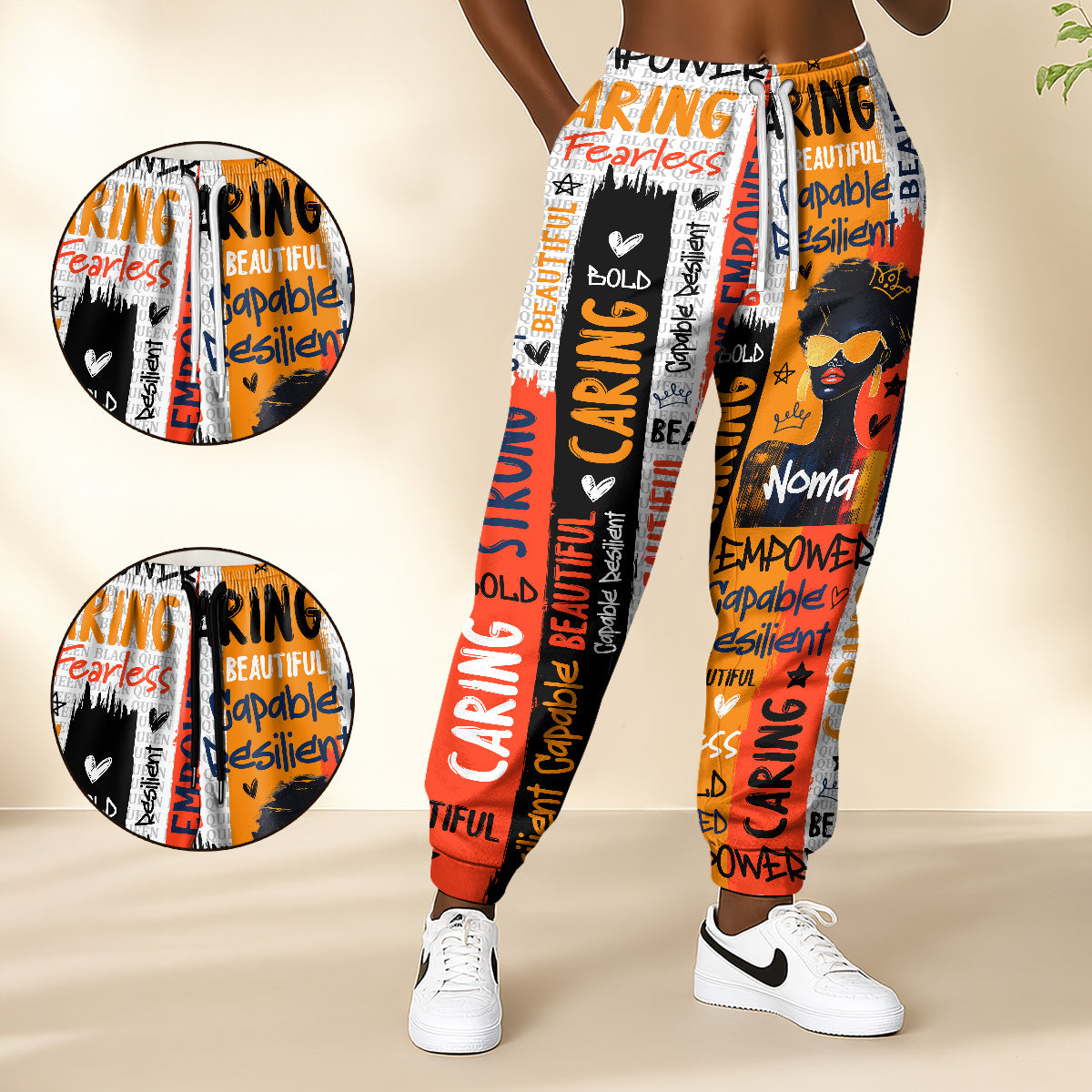 Black Queen Graffiti Style - Personalized Sweatpants