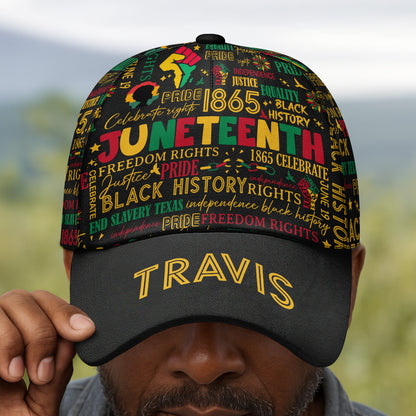Celebrate Juneteenth Freedom Day - Personalized Classic Cap