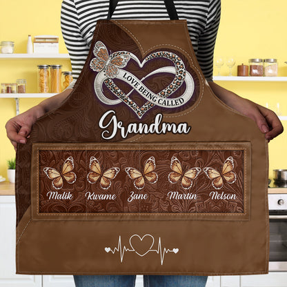 Grandma's Kisses - Personalized Apron With Pocket