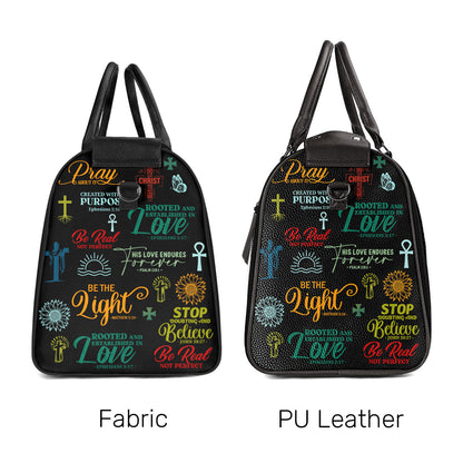 If God Is For Us - Personalized Leather Duffle Bag SBDFLM1855L