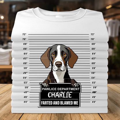 Dog Mugshot - Personalized Unisex T-shirt