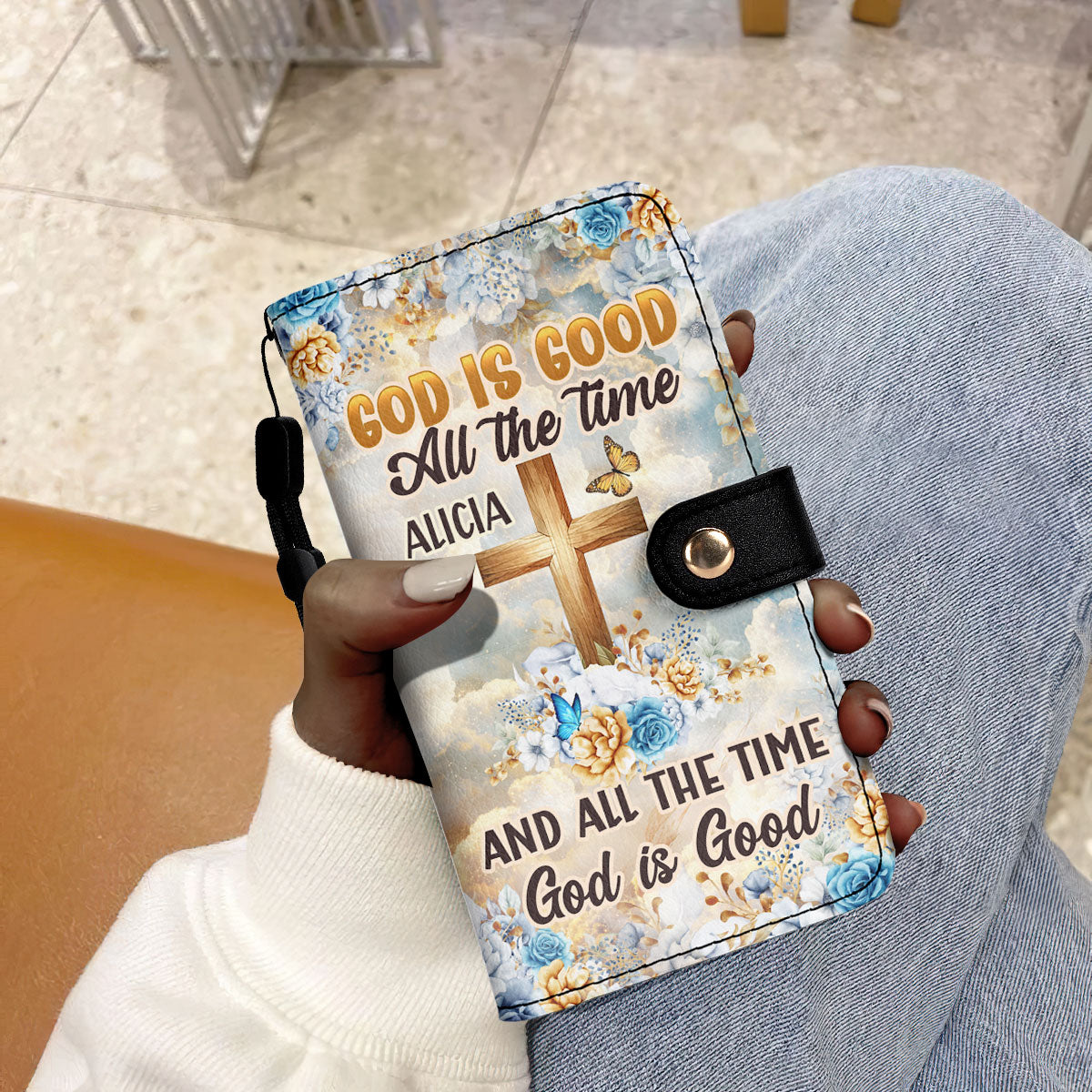 God Is Good All The Time - Personalized Wallet Case