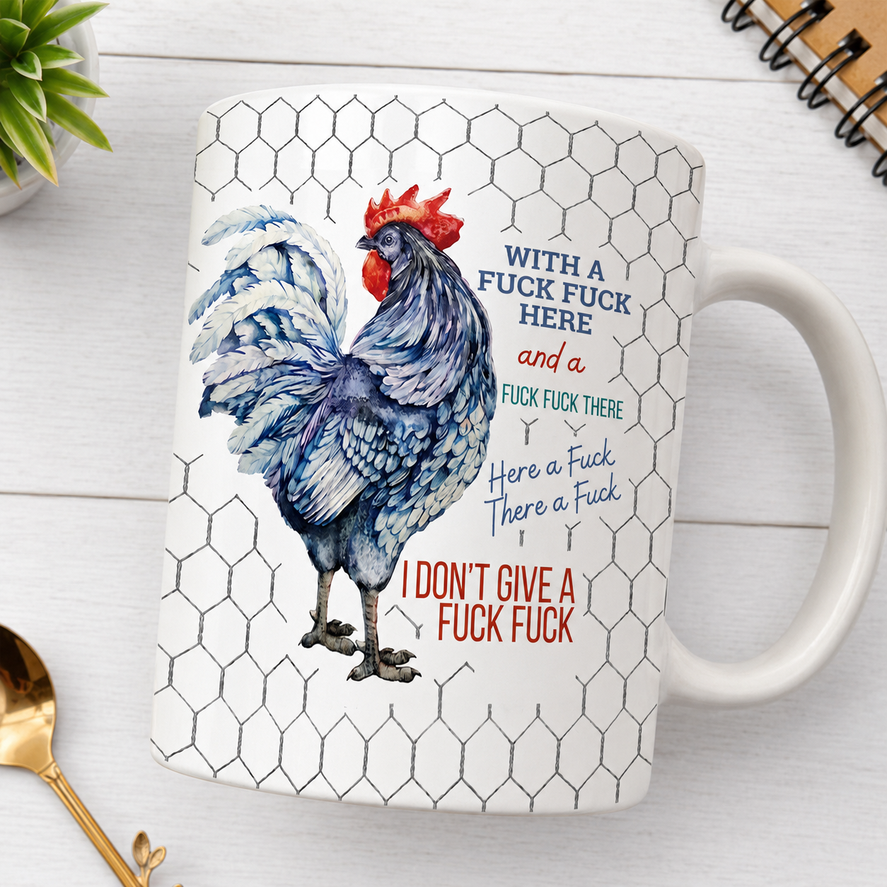 With A F F Here - Personalized Ceramic Coffee Mug