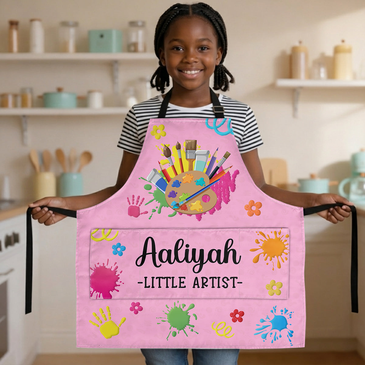 Little Artist - Personalized Kid Apron With Pocket