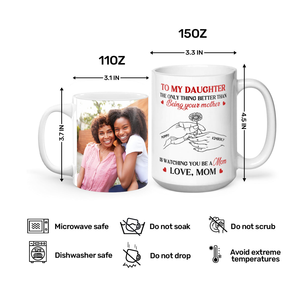 The Only Thing Better Than Being Your Mother - Personalized White Ceramic Mug