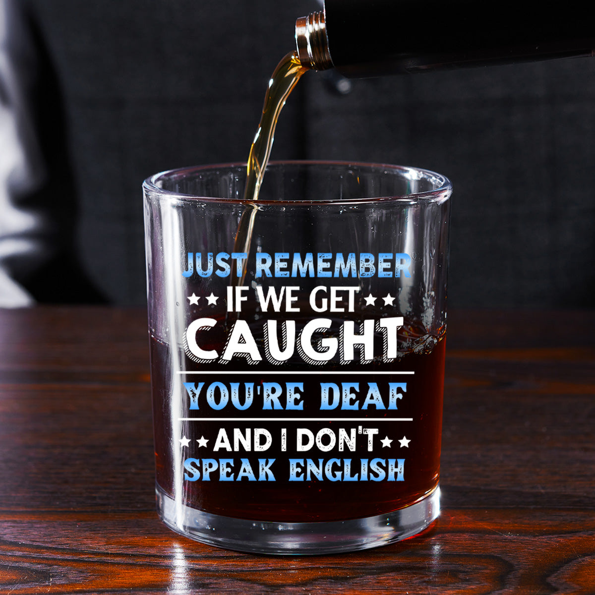 Partners In Crime - Personalized Round Whiskey Glass