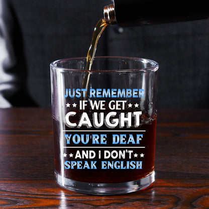 Partners In Crime - Personalized Round Whiskey Glass