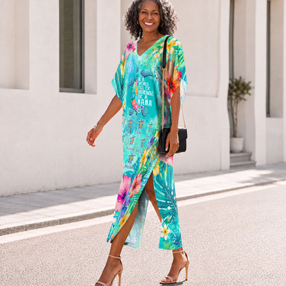 In A World Full Of Grandmas Be A Nana - Personalized Kaftan Dress
