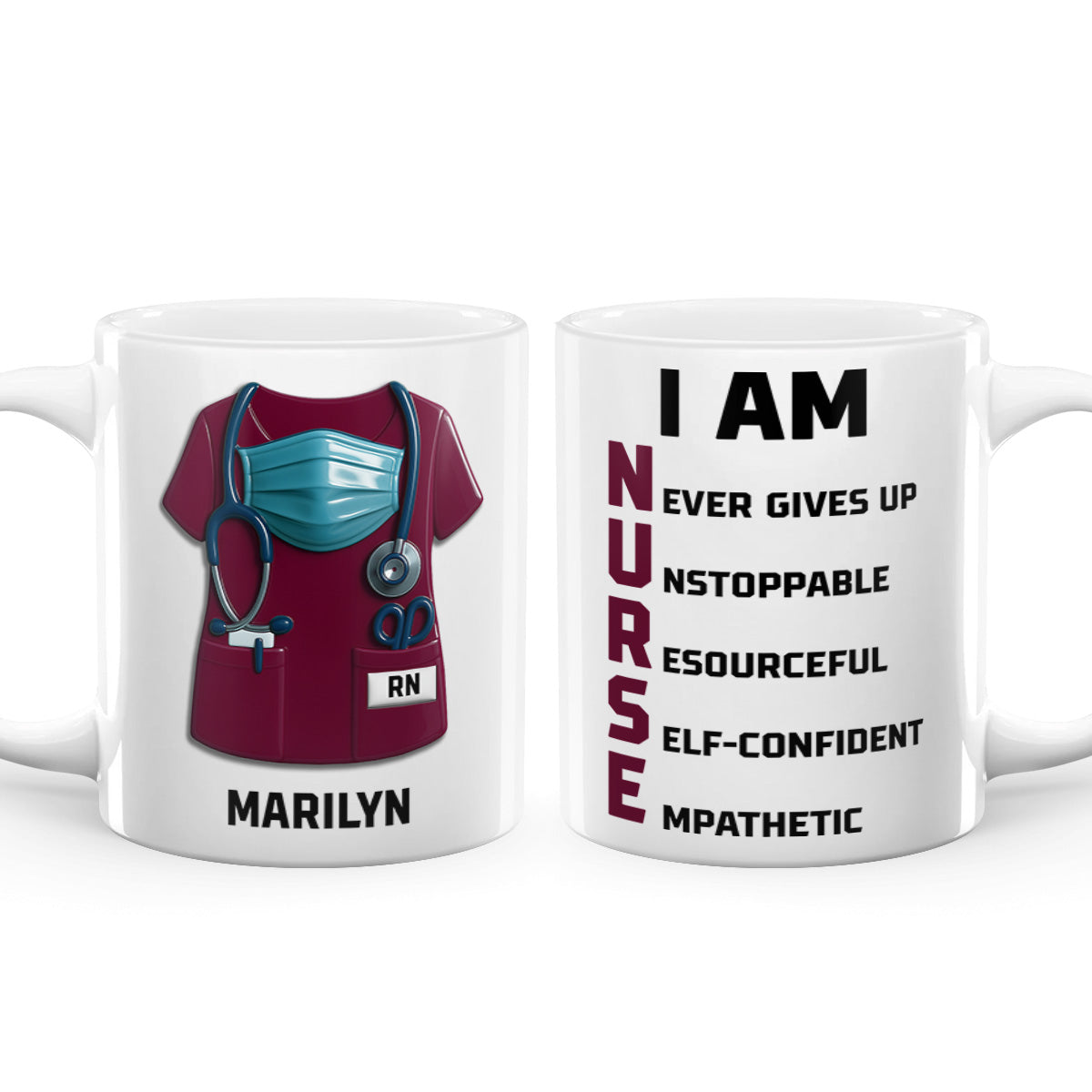 I Am Nurse - Personalized Ceramic Coffee Mug