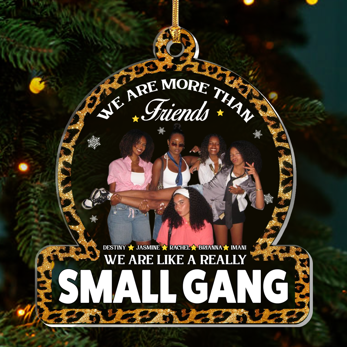 We Are More Than Friends  - Personalized 1-Layer Acrylic Ornament