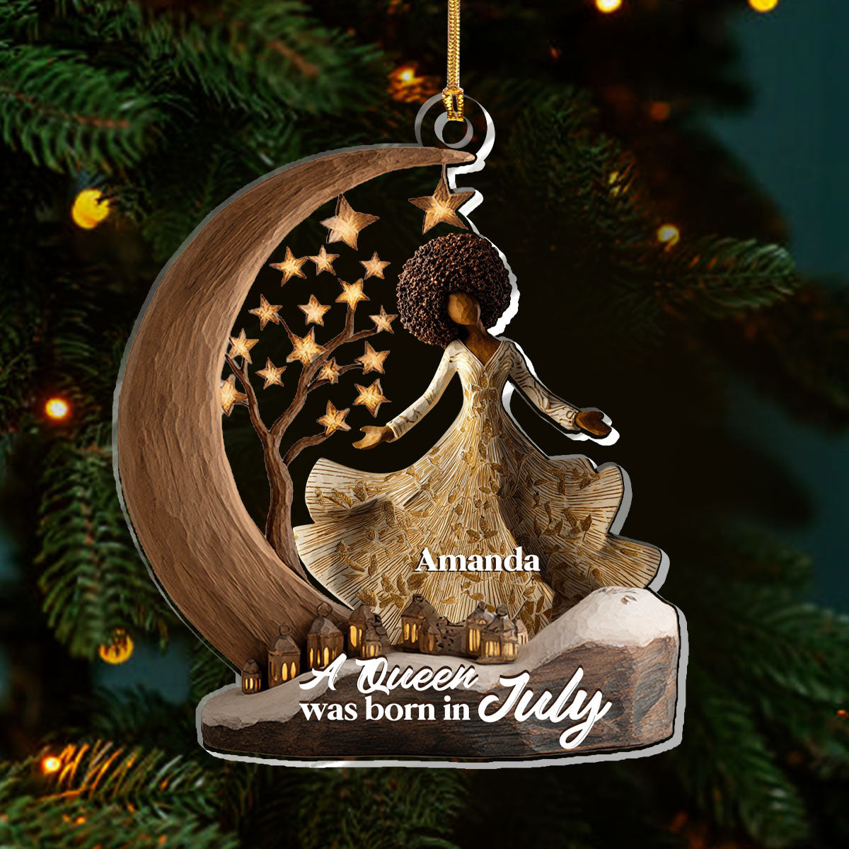 A Beautiful Queen - Personalized 1-Layer Acrylic Ornament