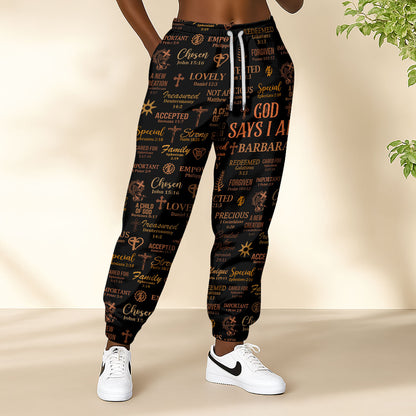 God Says I Am - Personalized Sweatpants
