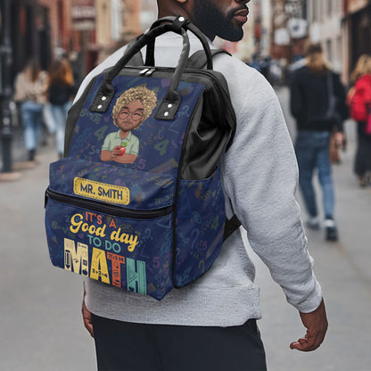 It's A Good Day To Do Math - Personalized Duckbilled Backpack SBDBPLN1751M