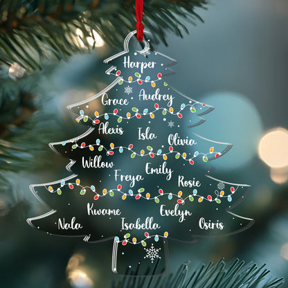 Christmas Tree - Personalized 1-Side Acrylic Ornament