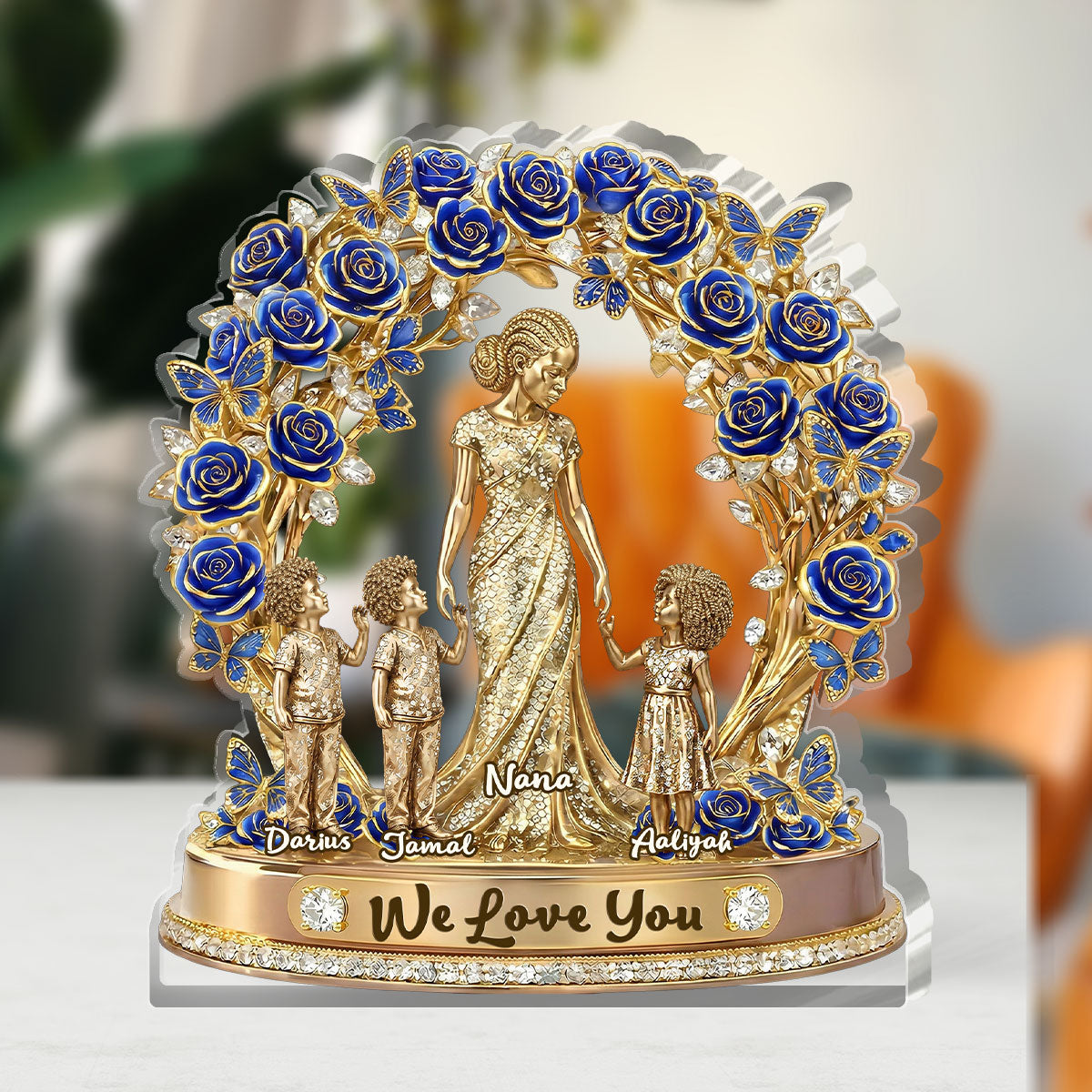Love Rooted In Motherhood - Personalized Custom Shaped Acrylic Plaque