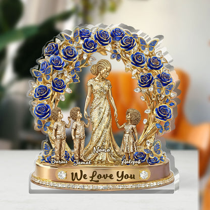 Love Rooted In Motherhood - Personalized Custom Shaped Acrylic Plaque