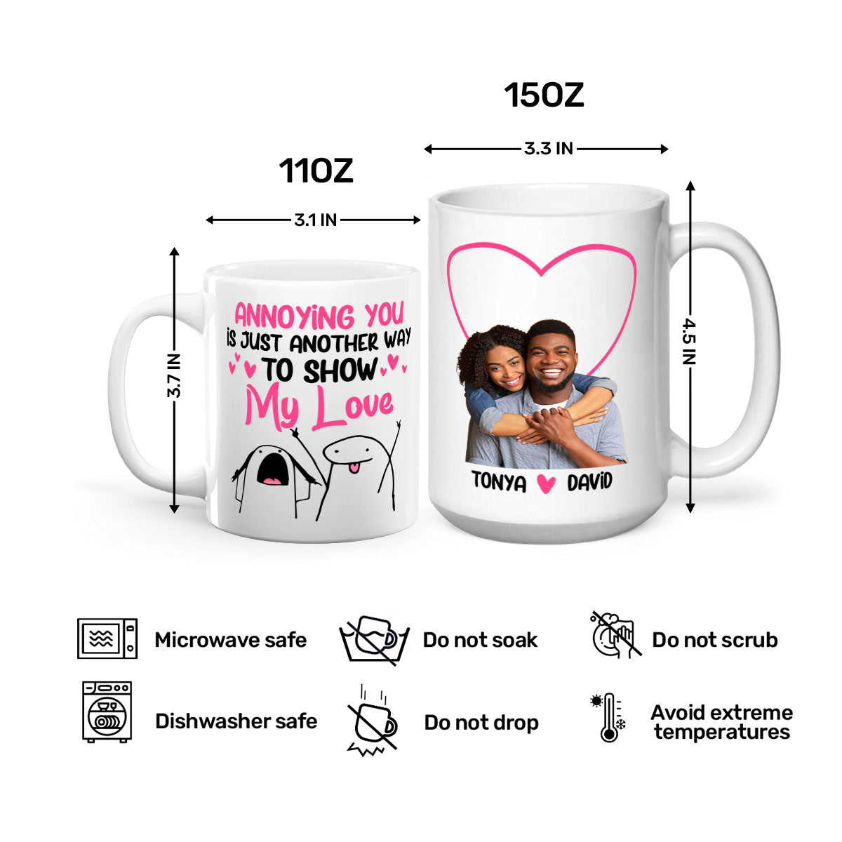 Annoying You Is Just Another Way To Show My Love - Personalized White Ceramic Mug