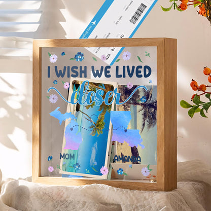 I Wish We Lived Closer - Personalized Memory Box