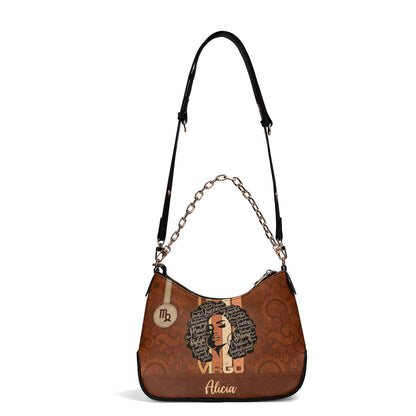 Horoscope - Personalized Chain Shoulder Bag SBCSBNUN906T