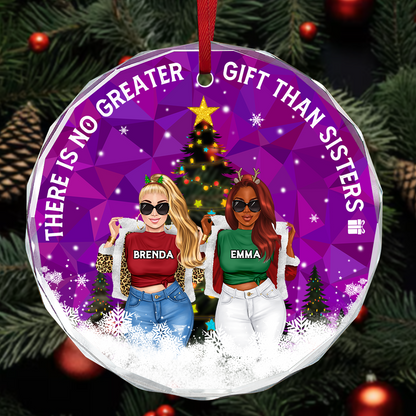 It Takes A Long Time To Grow Old Friends - Personalized Round Glass Ornament