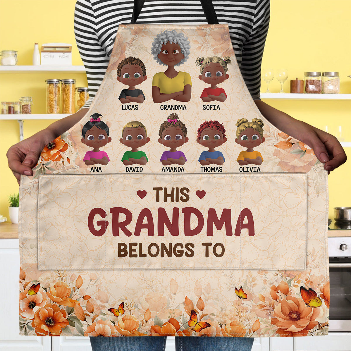 This Grandma Belongs To - Personalized Apron With Packet