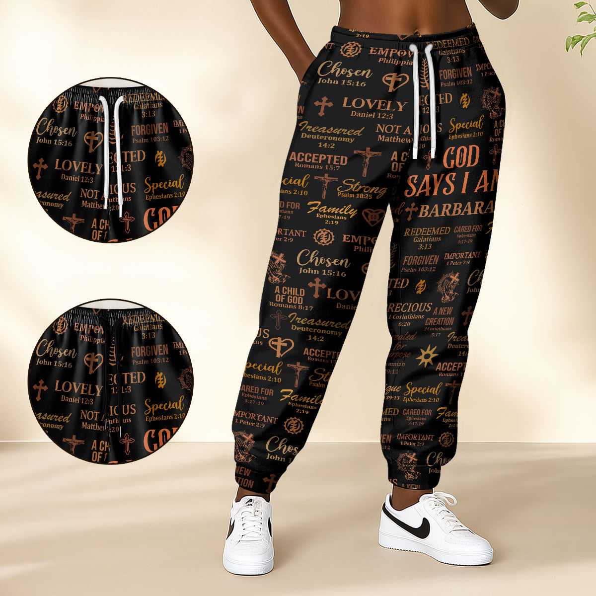 God Says I Am - Personalized Sweatpants