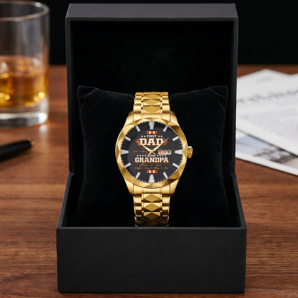 Cool Papa - Personalized Men's Wrist Watch