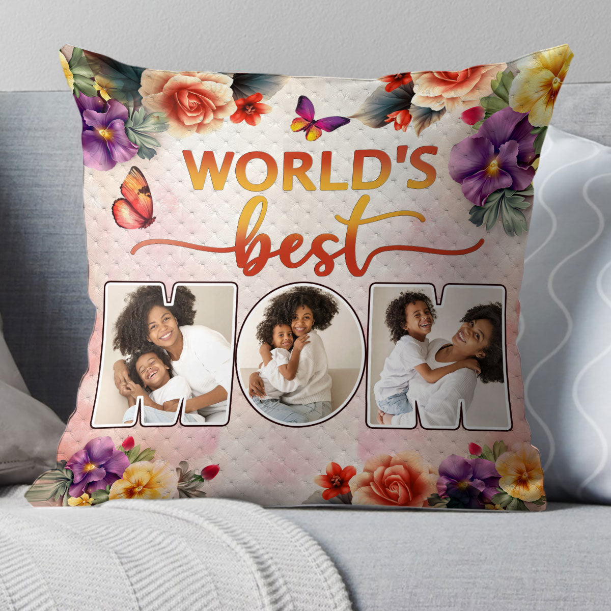 World's Best Mom - Personalized Pillow