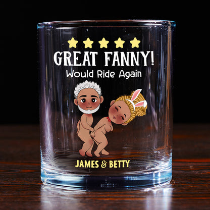 Great Fanny - Personalized Round Whiskey Glass