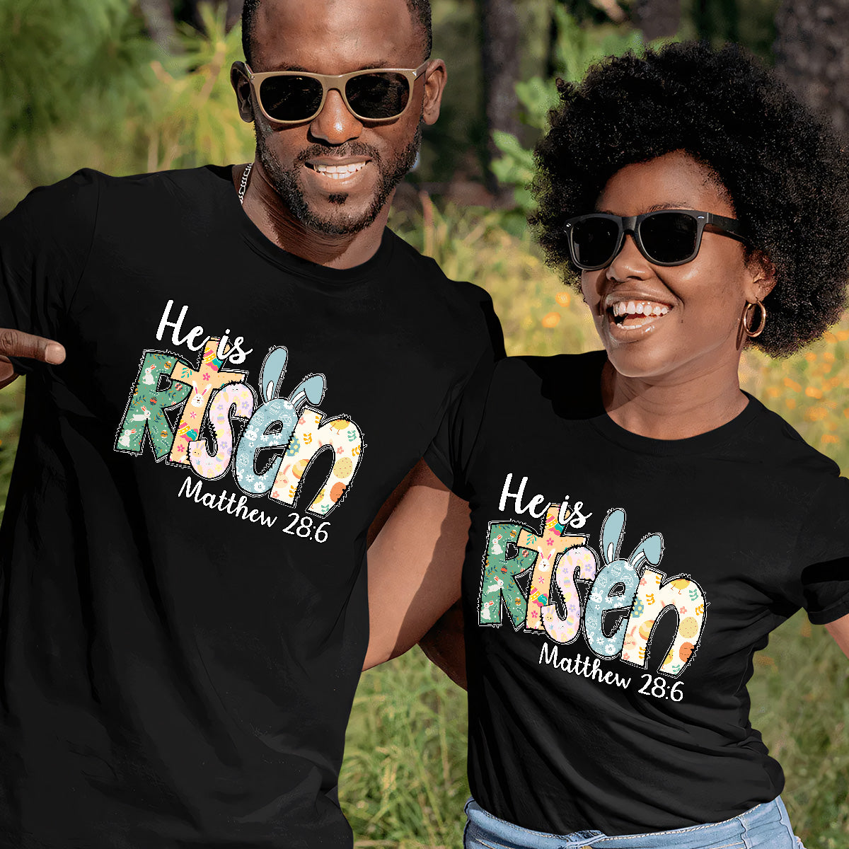 He Is Risen - Personalized Unisex T-shirt