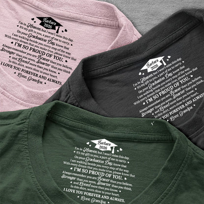 I’m In Heaven But I Won't Miss This Day - Personalized Shirt With Design Inner Neck