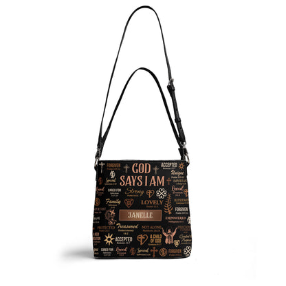 God Says I Am - Personalized Bucket Bag SBBD18LM1281TA