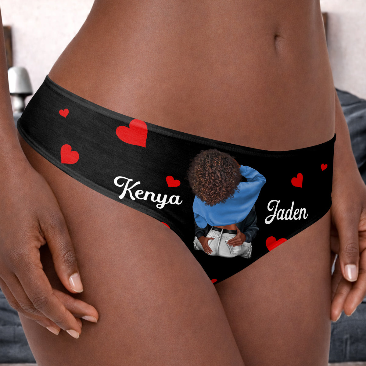 I Love You Every Day - Personalized Women's Low-waisted Brief