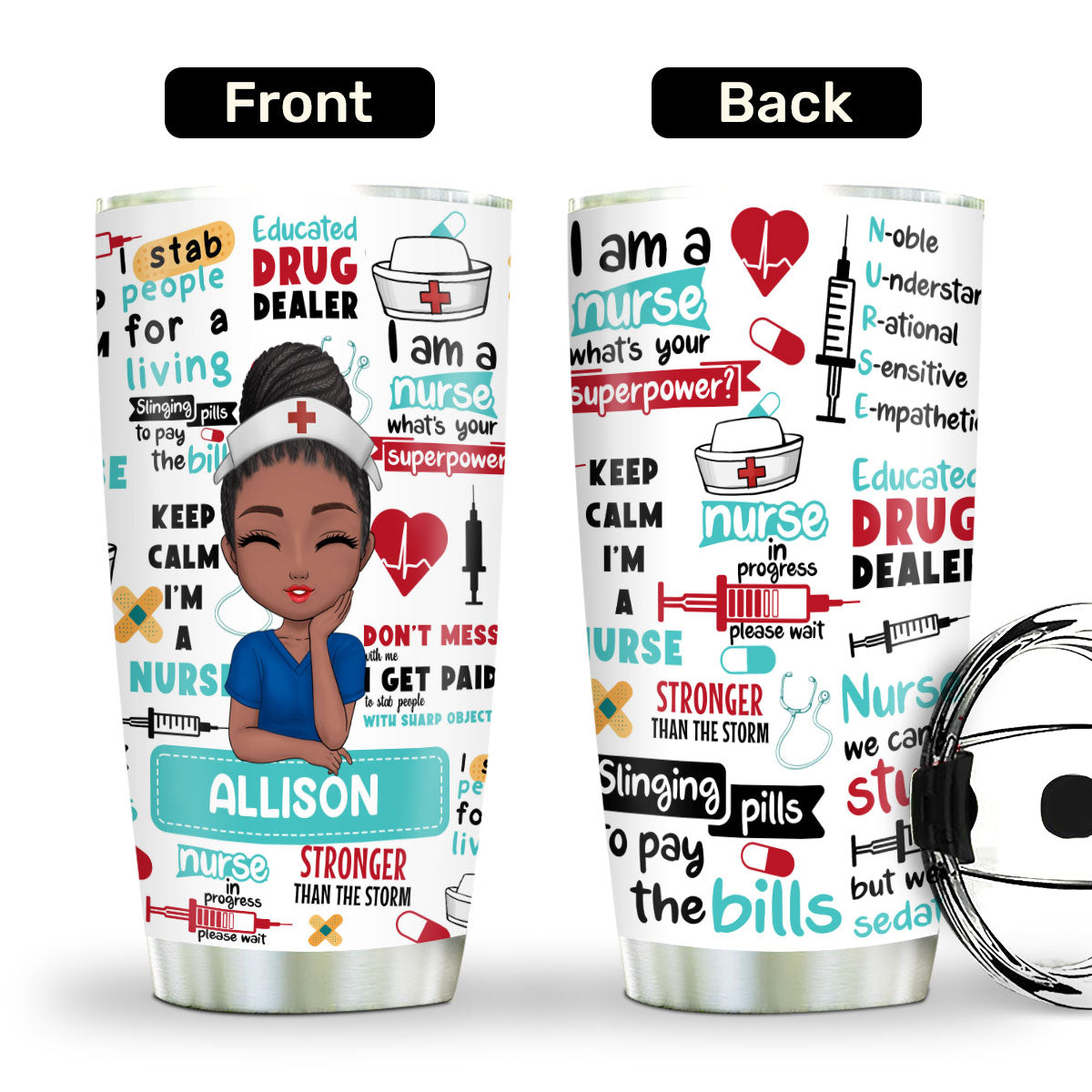 Nurse - Personalized Stainless Steel Tumbler