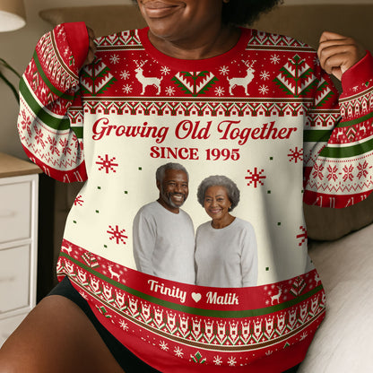 Growing Old Together - Personalized 3D Sweatshirt
