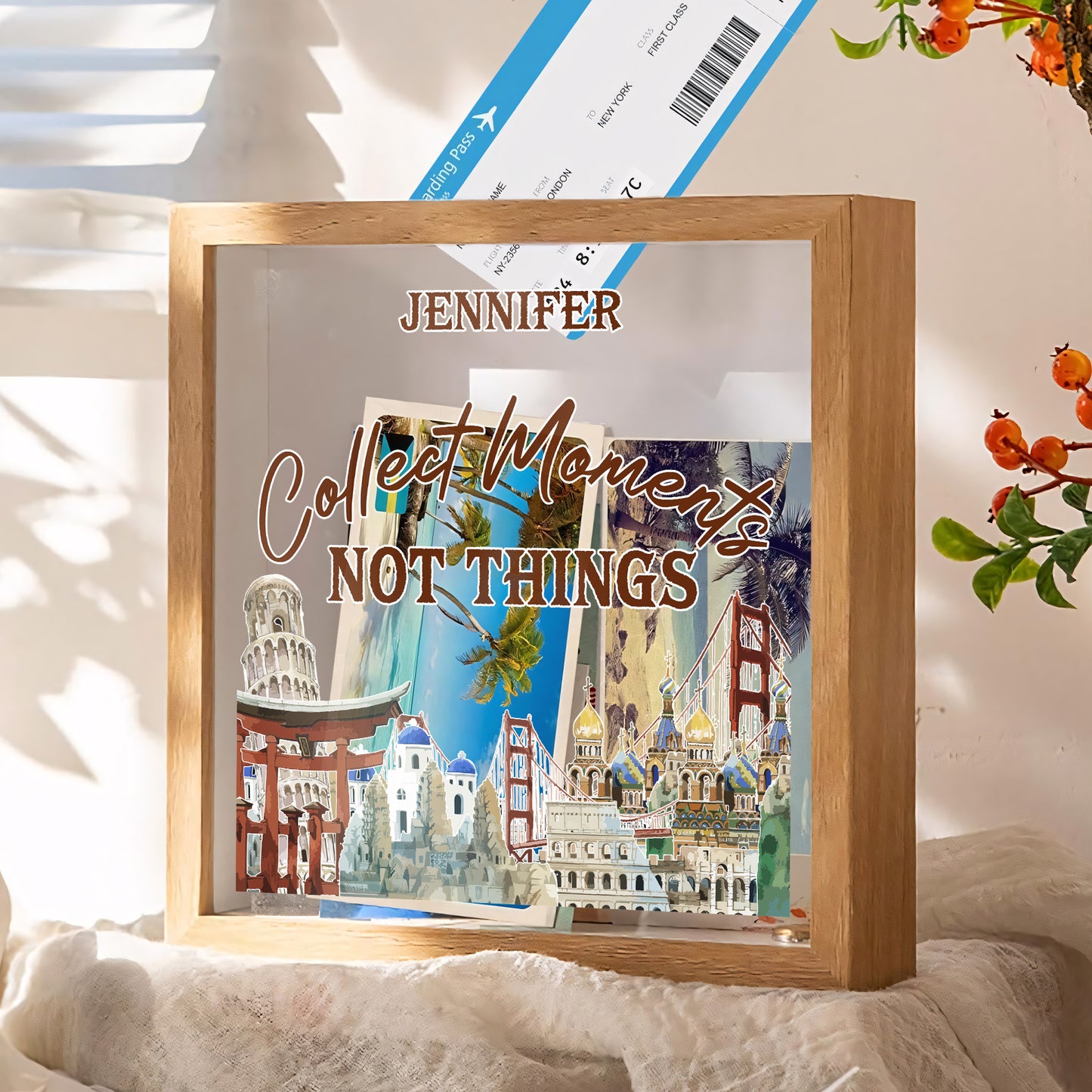 Collect Moments Not Things - Personalized Memory Box