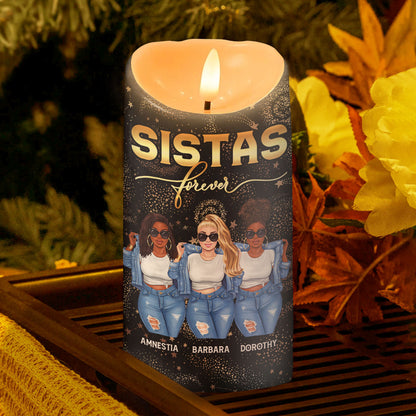 We Will Be Friends Until We Are Old And Senile - Personalized Flameless LED Candle