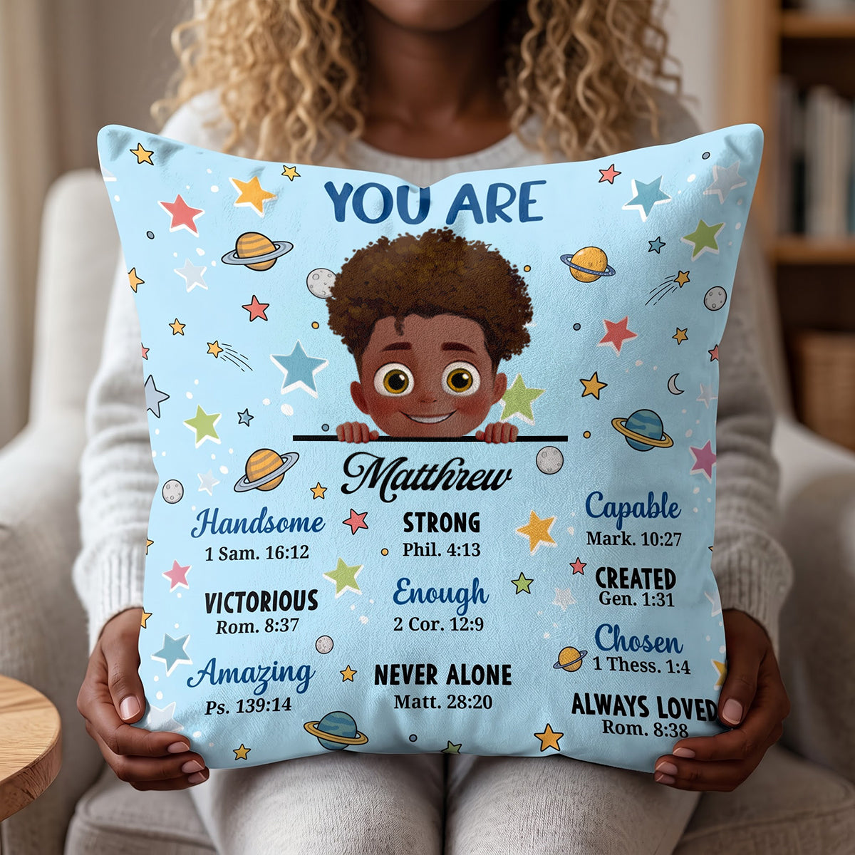 You Are - Personalized Crystal Velvet Pillow