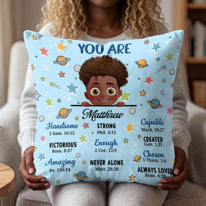 You Are - Personalized Crystal Velvet Pillow
