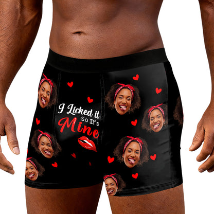 I Licked It So It's Mine - Personalized Men's Boxer Briefs