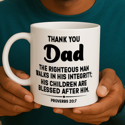 His Children Are Blessed After Him - Personalized Ceramic Coffee Mug