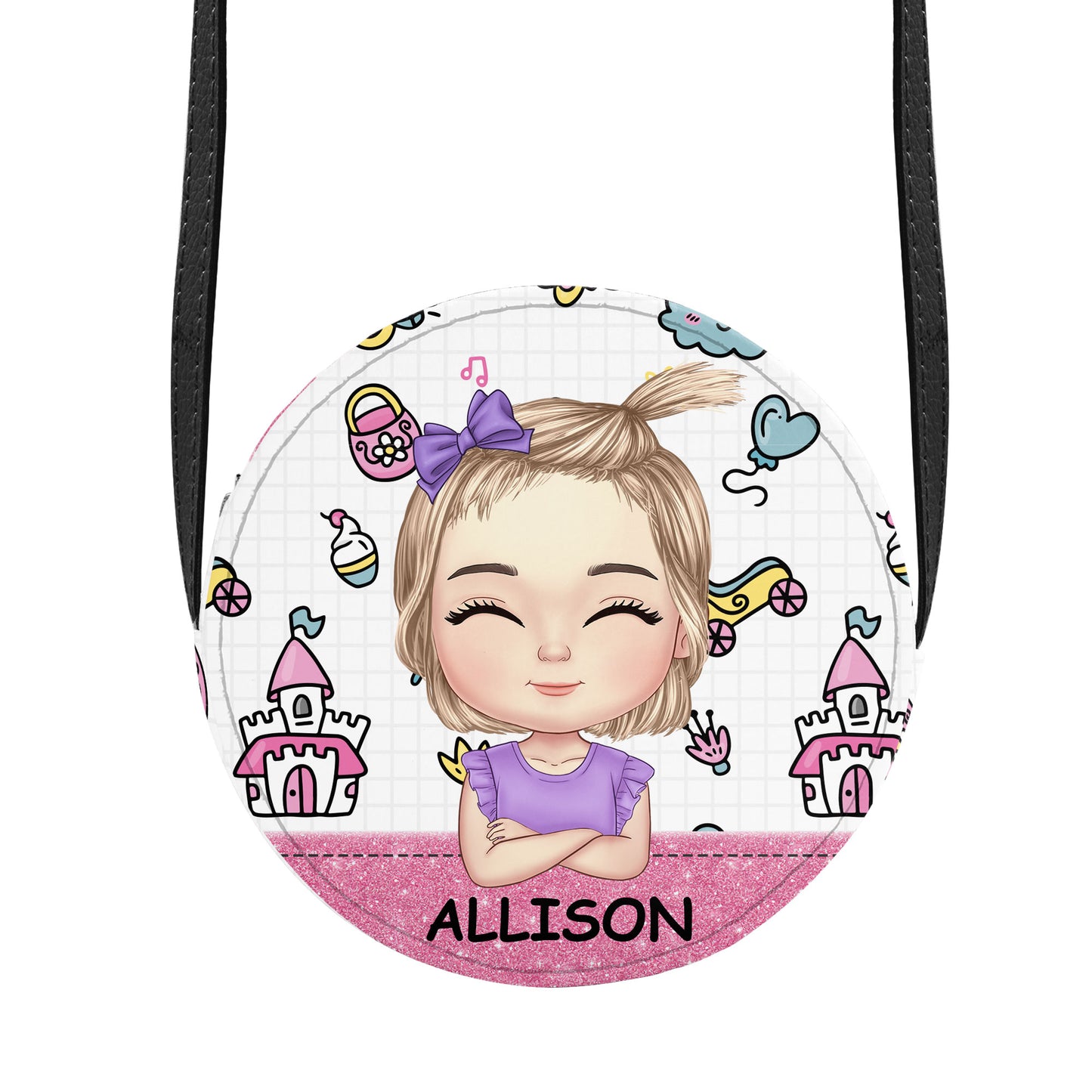 Unicorn Dream - Personalized Kid Round Purse SBCRBLN1710TA