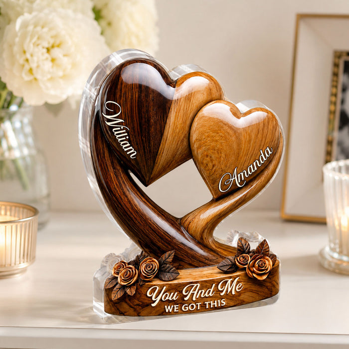 She Is Confident plaque displayed beside fresh flowers