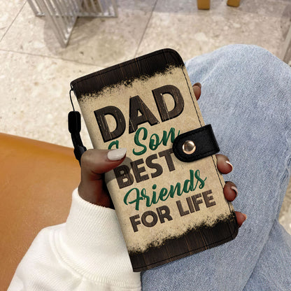 Dad And Son Best Friends For Life - Personalized Wallet Case SBWACLN1158D