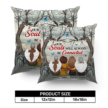 Our Souls Will Always Be Connected - Personalized Pillow