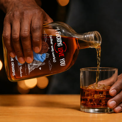 Thanks For All The Orgasms - Personalized Whiskey Bottle